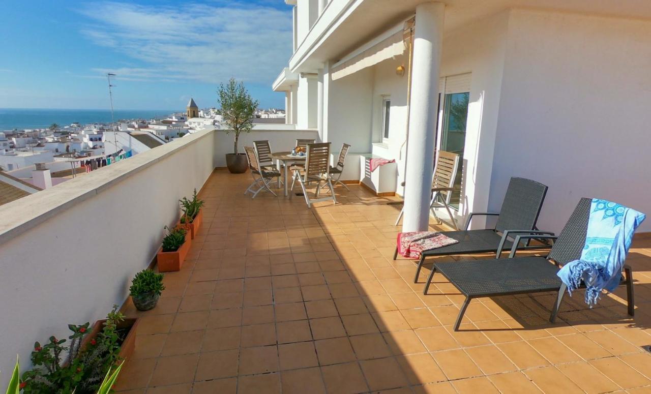 Terraza Trafalgar Apartamento Tipo Penthouse Con Enorme Terraza Y Vistas Al Mar Conil De La Frontera Exterior foto